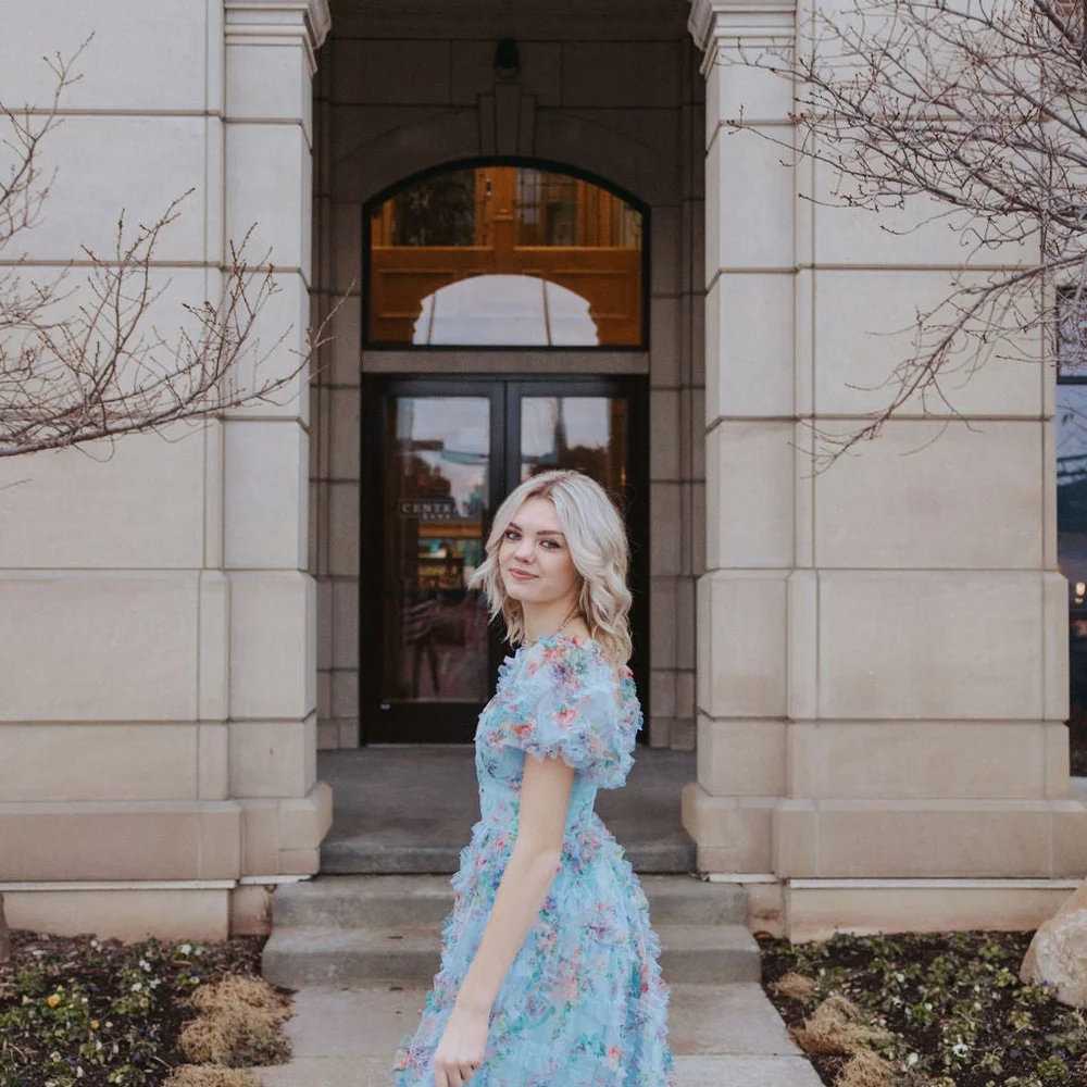 Ava Gowns Garden Party Dress - Blue - Picture 2 of 4